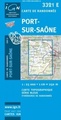 Wandelkaart 3321E - 3321 E Port sur Saône topografische kaart | Institut Géographique National IGN