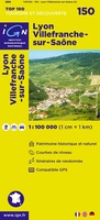 Wegenkaart - Landkaart 150 fietskaart Lyon - Grenoble - St. Etienne - Villefranche sur Saone| IGN