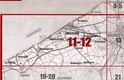 Topografische kaart 11-12 Oostende - de Panne - Oostduinkerk 1:50.000 Wandelkaart Belgie