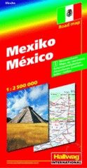 Wegenkaart  - landkaart Mexico | Hallwag