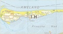 Wandelkaart - Topografische kaart 1H Ameland | Kadaster