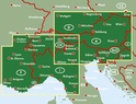 Wegenkaart - Autokaart - Landkaart Alpenlander - Alpenlanden | Freytag & Berndt