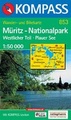 Kompass wandelkaart 853 Müritz-NP West. Teil-Plauer See