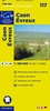 Wegenkaart - Landkaart 117 fietskaart Caen - Evreux | IGN