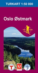 Wandelkaart 2283 Oslo Østmark , topografische kaart Turkart Noorwegen | Statens - Ugland IT