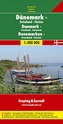 Landkaart - wegenkaart Denemarken - Groenland - Faroer | Freytag und Berndt