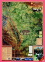 Landkaart Kgalagadi - Tourist Map of Kgalagadi Transfrontier Park Botswana | Shell Veronica Roodt