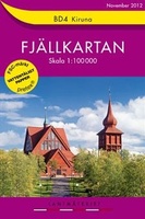 Wandelkaart BD04 Kiruna Fjällkarta Topografische kaart Zweden | Lantmateriet