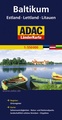 Wegenkaart landkaart Balticum Estland, Letland, Litouwen (Baltische Staten) | ADAC