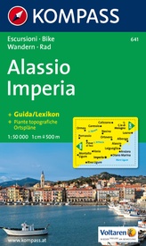 Wandelkaart 641 Alassio-Imperia | Kompass