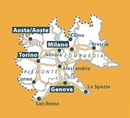 Wegenkaart - landkaart 561 Noordwest Italie, Valle d'Aosta, Piedmonte, Lombardia (Lombardije), Liguria (Ligurië) | Michelin