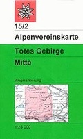 Alpenvereinskarte 15/2 Totes Gebirge, mittl. Blatt - wandelkaart Oostenrijk