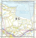 Topografische kaart / Wandelkaart 8C Nieuweschans