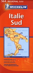 Landkaart - wegenkaart Michelin 564 Italië - zuid: Molise, Campania, Puglia, Basilicata, Calabria - Zuid Italië | Michelin