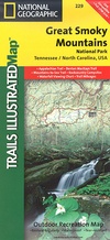 Wandelkaart - landkaart Great Smoky Mountains National Park | Trails Illustrated maps - National Geographic