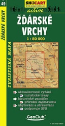 Shocart 49 ŽĎÁRSKÉ VRCHY - Saarer Höhen   / Wandelkaart Tsjechie