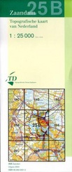 Topografische kaart / Wandelkaart 25B Zaandam