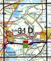 Topografische kaart / Wandelkaart 31D Bodegraven