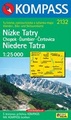Kompass wandelkaart 2132 Nízke Tatry-Niedere Tatra / Lage Tatra