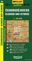 Shocart 40 ČESKOBUDĚJOVICKO, Hluboká nad Vltavou - Budweis - Frauenberg   / Wandelkaart Tsjechie