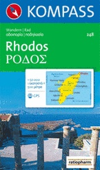 Wandelkaart 248 Rhodos | Kompass