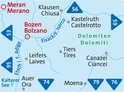 Wandelkaart 54 Bozen und Umgebung/Bolzano e dintorni | Kompass