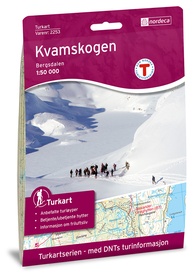 Wandelkaart 2253 Turkart Kvamskogen | Nordeca