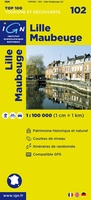 Wegenkaart - landkaart 102 fietskaart LILLE - MAUBEUGE | IGN