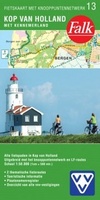 Fietskaart 13 Kop van Noord - Holland, met Kennemerland (met knooppuntennetwerk) | Falk