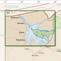 Topografische kaart Botswana (sheet 1) |