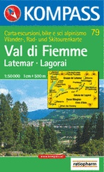 Wandelkaart 79 Val di Fiemme-Latemar-Lagorai | Kompass