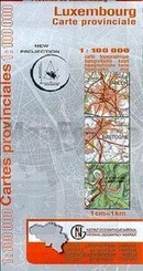 Topografische kaart Luxemburg - wegenkaart provincie Luxemburg - België | NGI