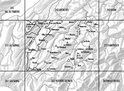 252 Bulle - Topografische kaart Zwitserland | Bundesamt
