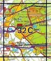 Topografische kaart / Wandelkaart 32C Zeist