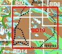 Wandelkaart BD10 Sareks Nationalpark Fjällkarta Topografische kaart Zweden | Lantmateriet