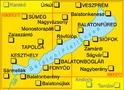 Wandelkaart 245 Plattensee - Balaton Meer | Kompass