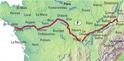 Fietskaart EuroVelo 6 vom Atlantik bis zum Rhein per Rad | Huber Verlag