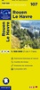 Wegenkaart - Landkaart 107 fietskaart Rouen - Le Havre | IGN