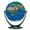 Wereldbol - (globe 38)  Globe 10 cm.Natuurkundig Blauw| Stella Nova