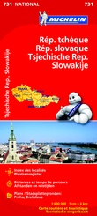 Michelin 731 wegenkaart Tsjechië & Slowakije