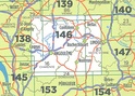 Wegenkaart - Landkaart 146 fietskaart Angoulemme - Bellac | IGN
