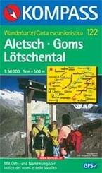 Kompass wandelkaart 122 Aletsch-Goms-Lötschental