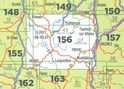 Wegenkaart - Landkaart 156 fietskaart Le Puy en Velay - Privas | IGN