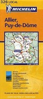 Wegenkaart - landkaart - autokaart 326 Allier - Puy de Dome (Auvergne) | Michelin Local