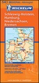 Wegenkaart - Landkaart 541 Schleswig-Holstein, Hamburg, Niedersachsen, Bremen | Michelin Regional