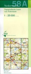 Topografische kaart - wandelkaart 58A Nederweert