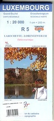 Wandelkaart Luxemburg R5 Larochette - Lorentzweiler - Ettelbruck