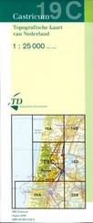Topografische kaart / Wandelkaart 19C Castricum