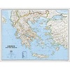 Wandkaart - landkaart Greece - Griekenland |  National Geographic plano geplastificeerd