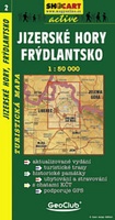 Shocart 02 JIZERSKÉ HORY, FRÝDLANTSKO - Isergebirge - Friedland   / Wandelkaart Tsjechie